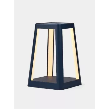 LEXON Lantern hordozható LED lámpa Qi vezeték nélküli töltéssel, sötétkék LH94DB