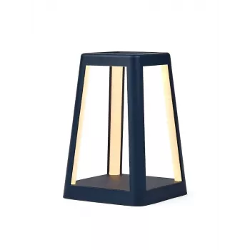 LEXON Lantern hordozható LED lámpa Qi vezeték nélküli töltéssel, sötétkék LH94DB