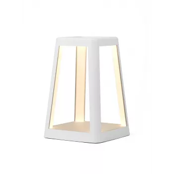 Lexon Lantern LED lámpa vezeték nélküli töltővel fehér LH94W