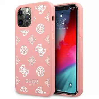 Guess GUHCP12LLSPEWPI iPhone 12 Pro Max 6,7 inch rózsaszín merev tok Peony Collection