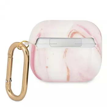 Guess GUA3UNMP AirPods 3 tok rózsaszín Marble Collection