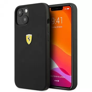 Ferrari FESSIHCP13SBK iPhone 13 mini 5,4 inch fekete merev tok szilikon hátlap
