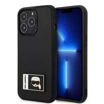 Karl Lagerfeld KLHCP13X3DKPK Ikonik Patch kemény tok iPhone 13 Pro Max 6,7 inch készülékhez, fekete