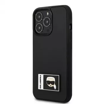 Karl Lagerfeld KLHCP13X3DKPK Ikonik Patch kemény tok iPhone 13 Pro Max 6,7 inch készülékhez, fekete