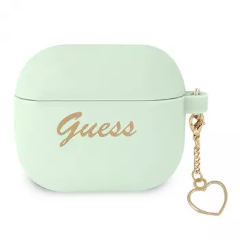 Guess GUA3LSCHSN AirPods 3 tok zöld szilikon Charm Heart Collection