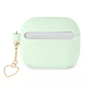 Guess GUA3LSCHSN AirPods 3 tok zöld szilikon Charm Heart Collection