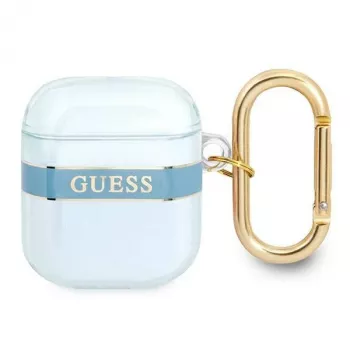 Guess GUA2HHTSB AirPods 1/2 tok kék Strap Collection