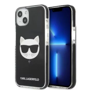 Karl Lagerfeld KLHCP13STPECK iPhone 13 mini 5,4 inch kemény tok fekete Choupette Head