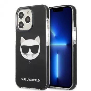 Karl Lagerfeld KLHCP13XTPECK kemény tok iPhone 13 Pro Max 6,7 inch készülékhez, fekete Choupette Head