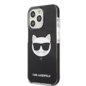 Karl Lagerfeld KLHCP13XTPECK kemény tok iPhone 13 Pro Max 6,7 inch készülékhez, fekete Choupette Head