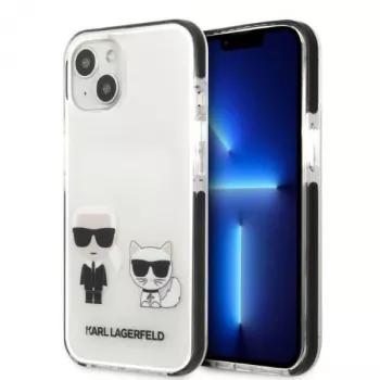 KARL LAGERFELD iPhone 13 mini kemény tok fehér Karl & Choupette