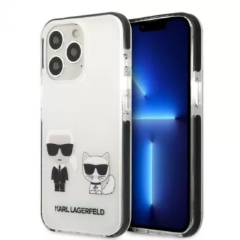 Karl Lagerfeld KLHCP13LTPEKCW iPhone 13 Pro / 13 6,1 inch kemény tok fehér Karl & Choupette