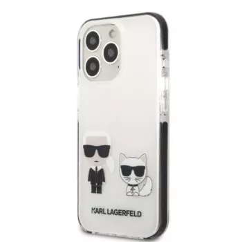 Karl Lagerfeld KLHCP13LTPEKCW iPhone 13 Pro / 13 6,1 inch kemény tok fehér Karl & Choupette