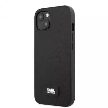 Karl Lagerfeld KLHCP13SSFMP2K Saffiano plaqués kemény tok iPhone 13 mini készülékhez, fekete