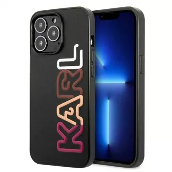 Karl Lagerfeld KLHCP13LPCOBK kemény tok iPhone 13 Pro / iPhone 13 6,1 inch fekete Multipink Brand