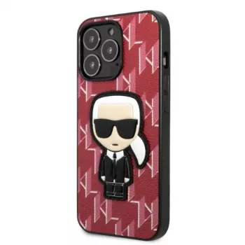 Karl Lagerfeld Ikonik Patch kemény tok iPhone 13 Pro Max 6,7 inch piros