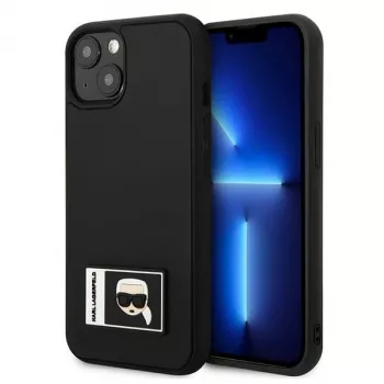 Karl Lagerfeld KLHCP13S3DKPK Ikonik Patch kemény tok iPhone 13 mini, fekete
