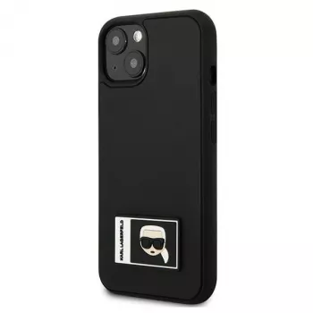 Karl Lagerfeld KLHCP13M3DKPK Ikonik Patch kemény tok iPhone 13/14/15 6,1 inch fekete