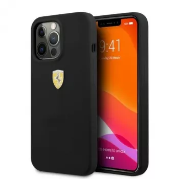 Ferrari FESSIHMP13LBK iPhone 13 Pro / 13 szilikon kemény tok MagSafe fekete