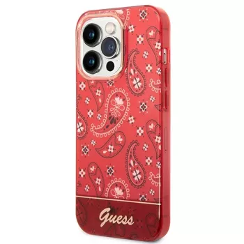 Guess GUHCP14LHGBNHR Hardcase Bandana Paisley for Apple iPhone 14 Pro 6.1 inch Red