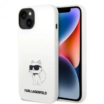 Karl Lagerfeld KLHMP14MSNCHBCH szilikon MagSafe kemény tok iPhone 14 Plus / 15 Plus 6,7 inch fehér Choupette