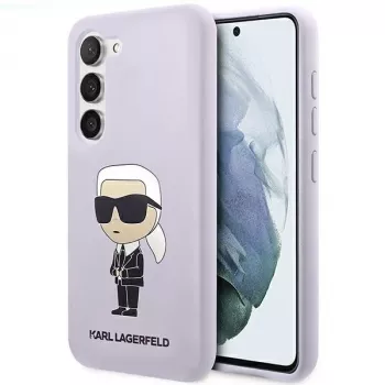 Karl Lagerfeld Ikonik szilikon tok Samsung Galaxy S23+ (SM-S916) - lila