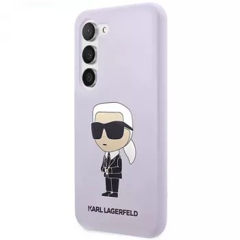 Karl Lagerfeld Ikonik szilikon tok Samsung Galaxy S23+ (SM-S916) - lila
