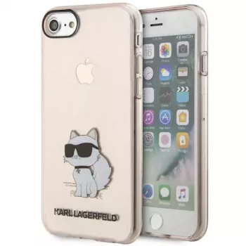 Karl Lagerfeld KLHCI8HNCHTCP Ikonik Choupette kemény tok iPhone 7/8/SE 2020/SE 2022, rózsaszín