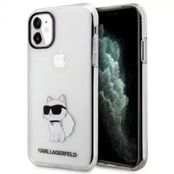 Karl Lagerfeld Ikonik Choupette kemény tok Apple iPhone 11 / XR 6,1 inch átlátszó