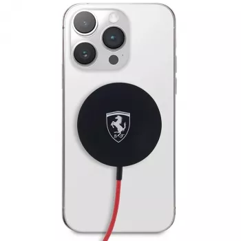 Ferrari FECBMSMENK 15W MagSafe vezeték nélküli töltőpárna - fekete