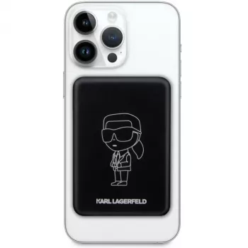 Karl Lagerfeld Ikonik MagSafe vezeték nélküli power bank 3000mAh fekete