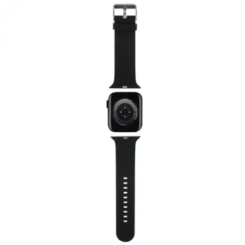 Karl Lagerfeld 3D Rubber Karl Head karszalag Apple Watch 38/40/41mm fekete