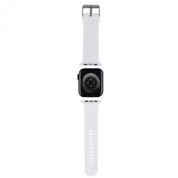 Karl Lagerfeld 3D Rubber Karl Head Apple Watch szíj 42/44/45/49mm fehér