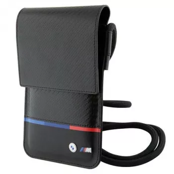BMW Carbon Tricolor Line pénztárca táska fekete