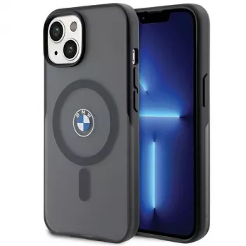 BMW BMHMP15MDSLK iPhone 15 Plus / 14 Plus 6,7 inch fekete Hardcase IML Signature MagSafe