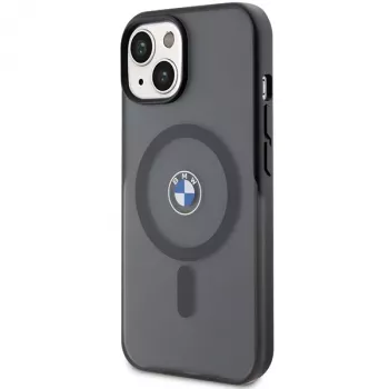 BMW BMHMP15MDSLK iPhone 15 Plus / 14 Plus 6,7 inch fekete Hardcase IML Signature MagSafe