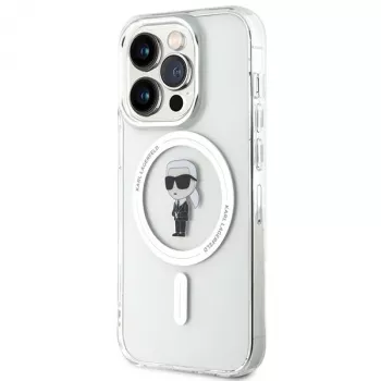Karl Lagerfeld MagSafe IML Ikonik tok iPhone 15 Pro átlátszó