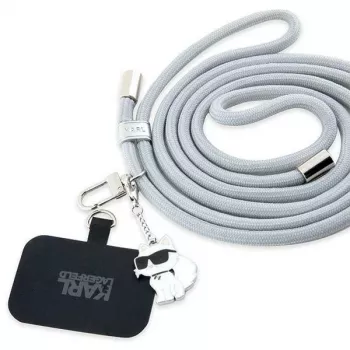 Karl Lagerfeld CBDY Cord univerzális telefontartó szíj (szürke)