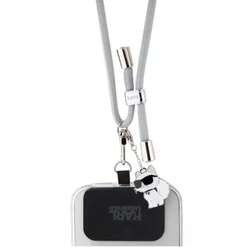 Karl Lagerfeld CBDY Cord univerzális telefontartó szíj (szürke)