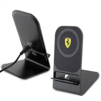 Ferrari 2023 Collection MagSafe 15W vezeték nélküli töltőpárna - fekete
