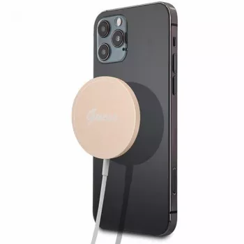 Guess GUCBMSLRD 15W MagSafe vezeték nélküli töltőpárna - arany