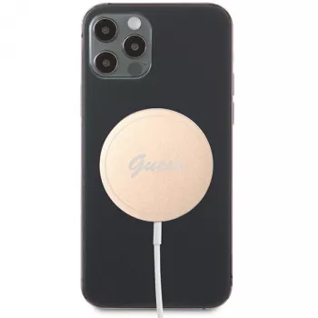 Guess GUCBMSLRD 15W MagSafe vezeték nélküli töltőpárna - arany