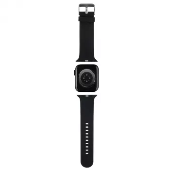 Karl Lagerfeld 3D Rubber Karl & Choupette Heads NFT Apple Watch szíj 38/40/41 mm fekete