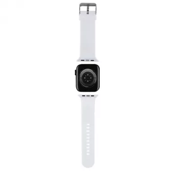 Karl Lagerfeld 3D Rubber Karl & Choupette Heads NFT Apple Watch szíj 42/44/45/49 mm fehér