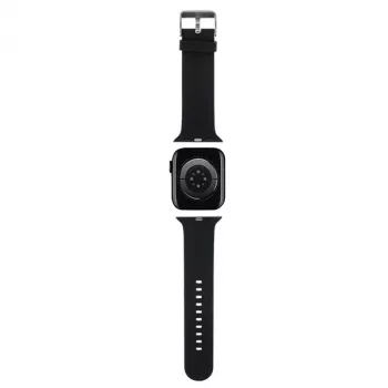Karl Lagerfeld 3D Rubber Choupette Head szíj Apple Watch 38/40/41 mm-hez fekete