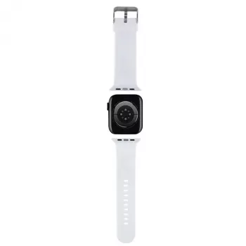 Karl Lagerfeld 3D Rubber Choupette Head Apple Watch szíj 42/44/45/49 mm fehér