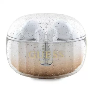 Guess Glitter Gradient Bluetooth TWS fülhallgató töltőtokkal (arany)