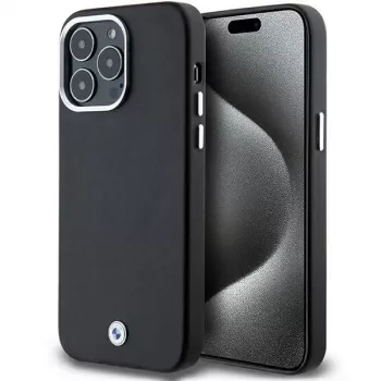 BMW Signature Wrapped Metal MagSafe tok iPhone 15 Pro Max 6,7 inch fekete
