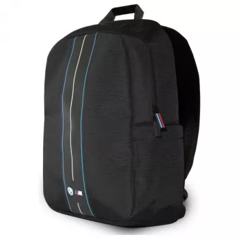 BMW BMBP15COMPVSKL 16 inch laptop hátizsák fekete nylon kék csík
