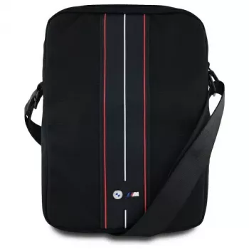 BMW BMTB10COMPVSKR tablet táska 10 inch fekete nylon piros csík